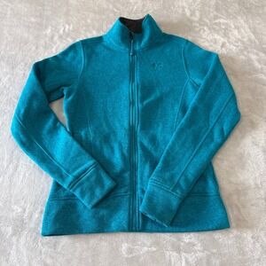 Under Armour Storm Full‎ Zip Jacket Womens Small Teal Athletic Activewear